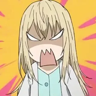 🤍 anime, angry, chibi, cartoon, frustrated, cute telegram sticker