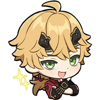 🤩 Thoma Genshin Impact Thoma, Genshin Impact, Anime, Video game, Personagem, Fanart telegram sticker