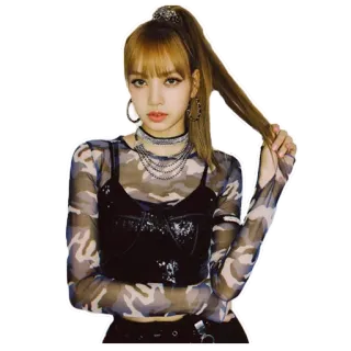 😇 Lisa Lisa, Blackpink, K-Pop, penyanyi, wanita, idola, selebriti telegram sticker