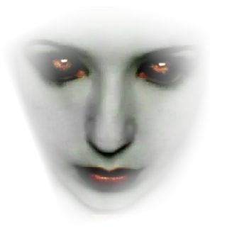 😱 woman, face, makeup, creepy, spooky, portrait telegram sticker