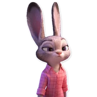😏 Judy Hopps Zootopia judy, hopps, zootopie, lapin, dessin animé, police whatsapp sticker