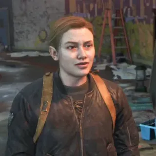 🪶 Abby Anderson The Last of Us Part II видеоигра, персонаж, серьезный, женщина telegram sticker