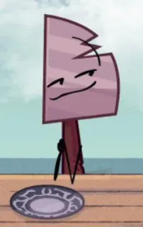 😏 Axe Battle for Dream Island Battle for Dream Island, BFDI, รายการสิ่งของ, ขวาน, การ์ตูน, แอนิเมชั่น telegram sticker