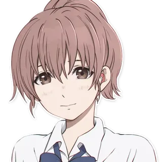 🙂 Anime, Mädchen, Schuluniform, Süß, Porträt telegram sticker