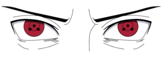 👀 Sharingan Naruto Sharingan, Naruto, anime, manga, eye, red whatsapp sticker