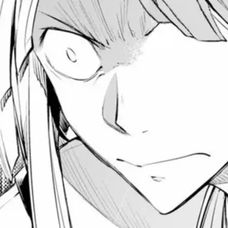🥀 Anime, Mangá, Bravo, Expressão, Rosto telegram sticker