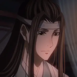 ⛩ Lan Zhan The Grandmaster of Demonic Cultivation anime, character, Lan Zhan, The Grandmaster of Demonic Cultivation, Wangxian telegram sticker