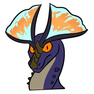 📸 monster, creature, animal, dragon, cartoon whatsapp sticker