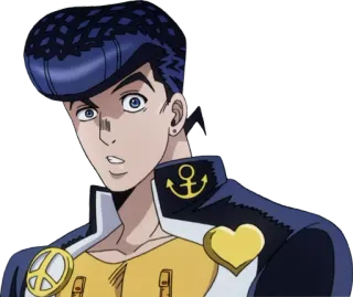 😕 Josuke Higashikata JoJo's Bizarre Adventure Anime, Manga, Charakter, Josuke, Jojo whatsapp sticker