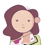 😘 cartoon, woman, painting, artist, character, art whatsapp sticker