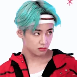 😒 V K-Pop, BTS, cantante, V, ídolo, persona telegram sticker
