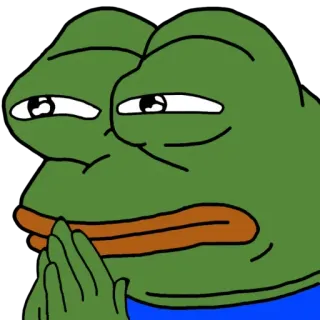 🧐 Pepe the Frog pepe, frog, meme, internet, smug, plotting, thinking telegram sticker
