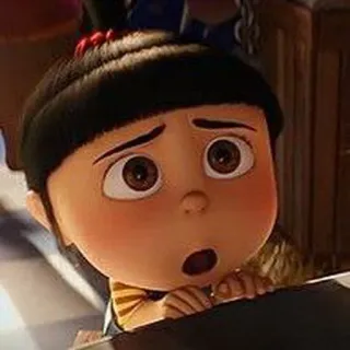😞 Agnes Despicable Me kartun, film, imut, perempuan, Agnes, Despicable Me telegram sticker