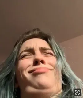 ✨ Billie Eilish Billie Eilish, chanteuse, portrait, célébrité, pop star, musicien telegram sticker