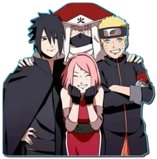 ☺️ Naruto 애니메이션, 나루토, 사스케, 사쿠라, 7반, 캐릭터, 만화, 망가 telegram sticker