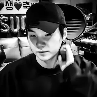 🧛 생 personne, homme, kpop, noir et blanc, portrait telegram sticker