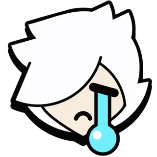 🎭 Colette Brawl Stars game, brawl stars, colette, sad, crying telegram sticker