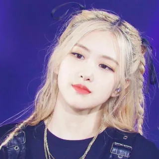 😚 Rose kpop, cantante, rose, blackpink, celebridad, mujer, retrato telegram sticker
