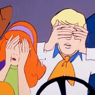 🐶 scooby doo, cartoon, mystery, scared, childhood telegram sticker
