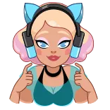 Gamer Girl | @Premium_Emojis_Telegram telegram emojis 😘
