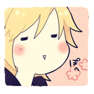 😚 ぽく Anime, Kawaii, Fofo, Expressão, Mangá whatsapp sticker
