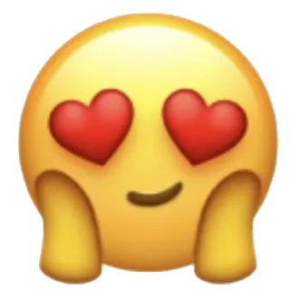 🥰 Эмодзи, Любовь, Глаза-сердечки, Милый, Прелестный whatsapp sticker