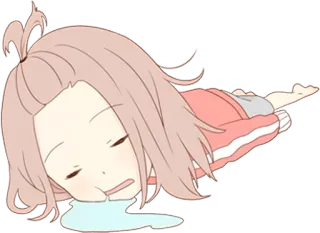 💤 难过, 哭泣, 动漫, 疲惫, 累 telegram sticker