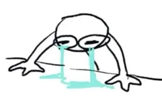 😭 stick figure telegram sticker