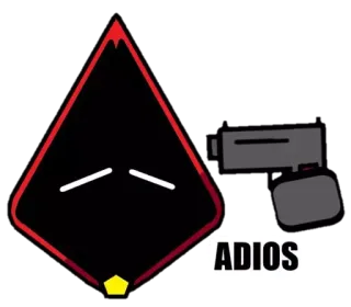 😞 ADIOS despedida, adeus, adios, desenho animado, triste, partida telegram sticker