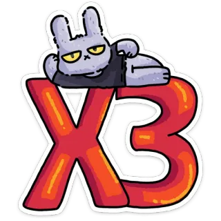🤷‍♀️ X3 cartoon, bunny, sticker, character, funny, cute whatsapp sticker