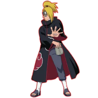 🥵 Deidara Naruto อนิเมะ, นารูโตะ, เดอิดาระ, แสงอุษา whatsapp sticker