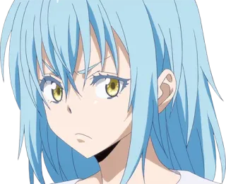😒 Rimuru Tempest That Time I Got Reincarnated as a Slime anime, manga, Rimuru, Tempest, isekai, slime, reincarnation telegram sticker