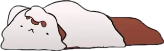 😫 dog, cartoon, lazy, sleeping, cute telegram sticker