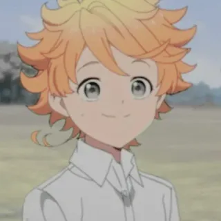 🍊 Emma The Promised Neverland Anime, Manga, The Promised Neverland, Emma, Personnage telegram sticker