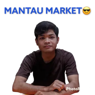 😎 MANTAU MARKET rynek, mantou, fajne telegram sticker
