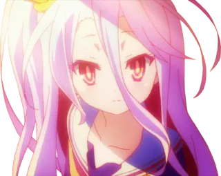 🙂 Shiro No Game No Life Anime, Manga, Shiro, No Game No Life, Lindo, Chica, Kawaii whatsapp sticker