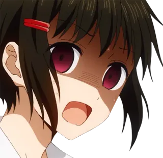 😧 Anime, Charakter, Ausdruck, Schockiert, Überrascht telegram sticker