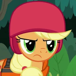 😠 Applejack My Little Pony applejack, my little pony, cartoon, pferde, pony, animiert telegram sticker