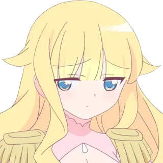😢 Anime, Cartone animato, Bionda, Personaggio, Carina, Ragazza whatsapp sticker