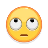 🙄 Эмодзи, Выражение, Лицо, Глаза, Смотрит вверх, Желтый, Скучно whatsapp sticker