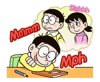 Doraemon Animated Onomatopoeia telegram stickers