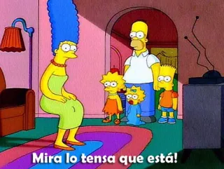 Voy al rato @SimpsonsGrupo telegram stickers