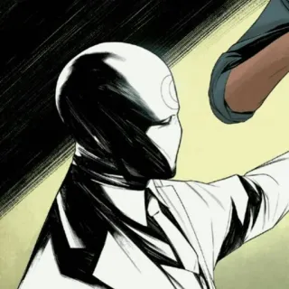 🌙 Moon Knight หนังสือการ์ตูน, ซูเปอร์ฮีโร่, มาร์เวล, ศาลเตี้ย, มูนไนท์ whatsapp sticker