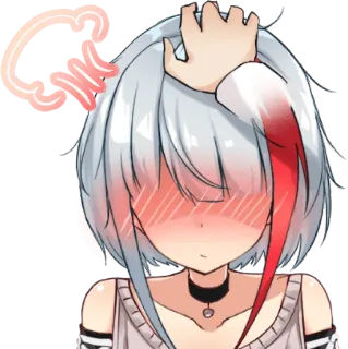 😳 anime, meisje, verlegen, schattig, blozend whatsapp sticker