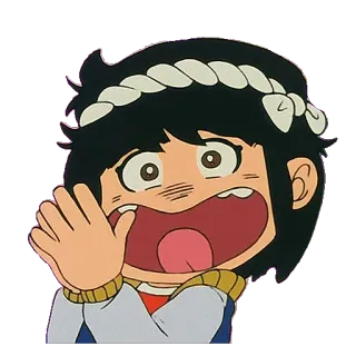 😄 anime, cartoon, exclamation, shock, surprise, scared telegram sticker