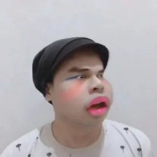 ✨ hài hước, trang điểm, trang phục, đàn ông, người, biểu cảm telegram sticker