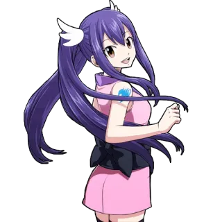 😼 Wendy Marvell Fairy Tail anime, manga, fairy tail, wendy marvell, character, girl telegram sticker