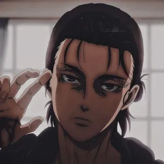 👋 Eren Yeager Attack on Titan anime, eren yeager, attack on titan telegram sticker