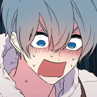 😱 震惊, 动漫, 网络漫画, 惊喜, 男人, 插画, 卡通 whatsapp sticker