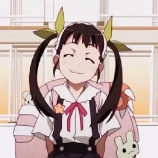 🧿 Mayoi Hachikuji Monogatari series Anime, Mädchen, Kawaii, Süß, Monogatari, Hachikuji, Mayoi telegram sticker